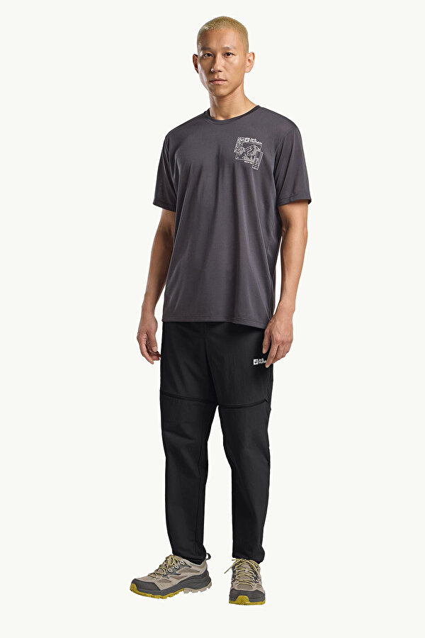 Jack Wolfskin HIKEOUT ZIP OFF PANTS M Siyah Erkek Pantolon