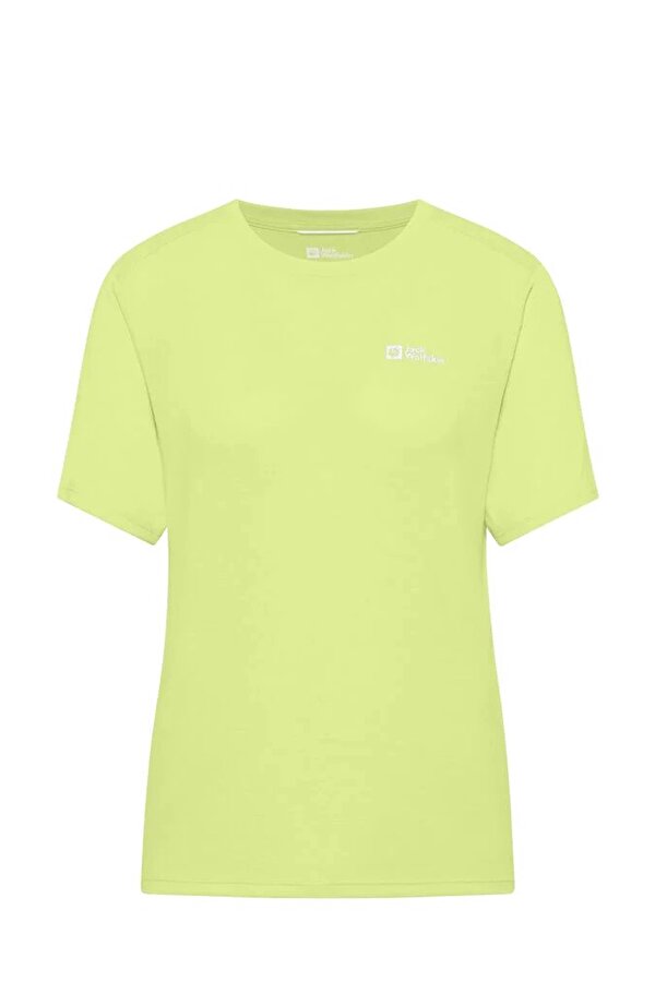 Jack Wolfskin VONNAN S|S T W Siyah Kadın Kısa Kol T-Shirt