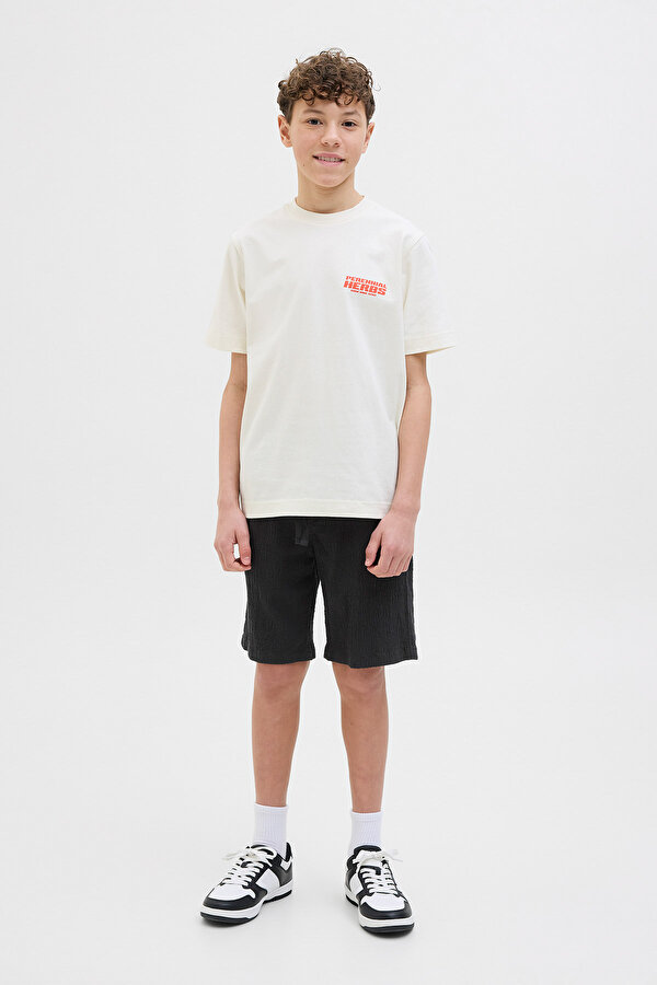 Jack & Jones JPSTJAIDEN JJCRINKLE Siyah Erkek Çocuk Şort