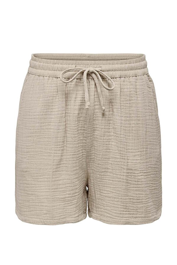 Only ONLTHYRA SHORTS NOOS WVN Bej Kadın Şort