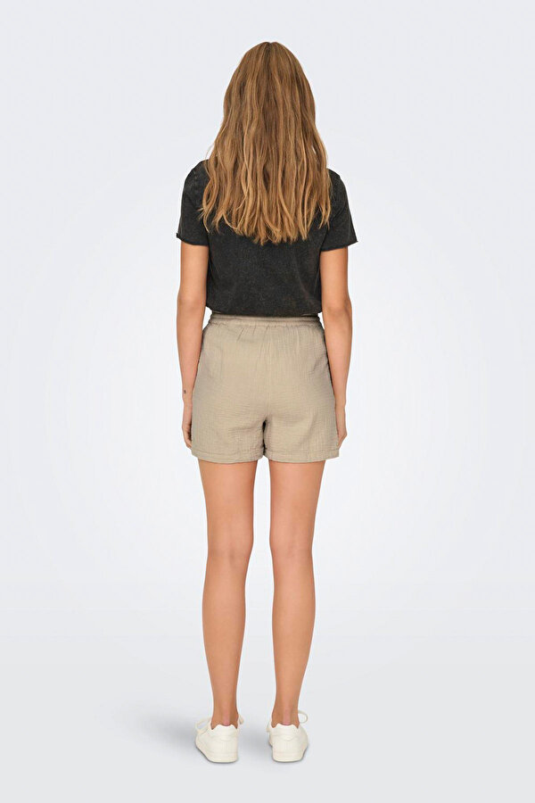 Only ONLTHYRA SHORTS NOOS WVN Bej Kadın Şort