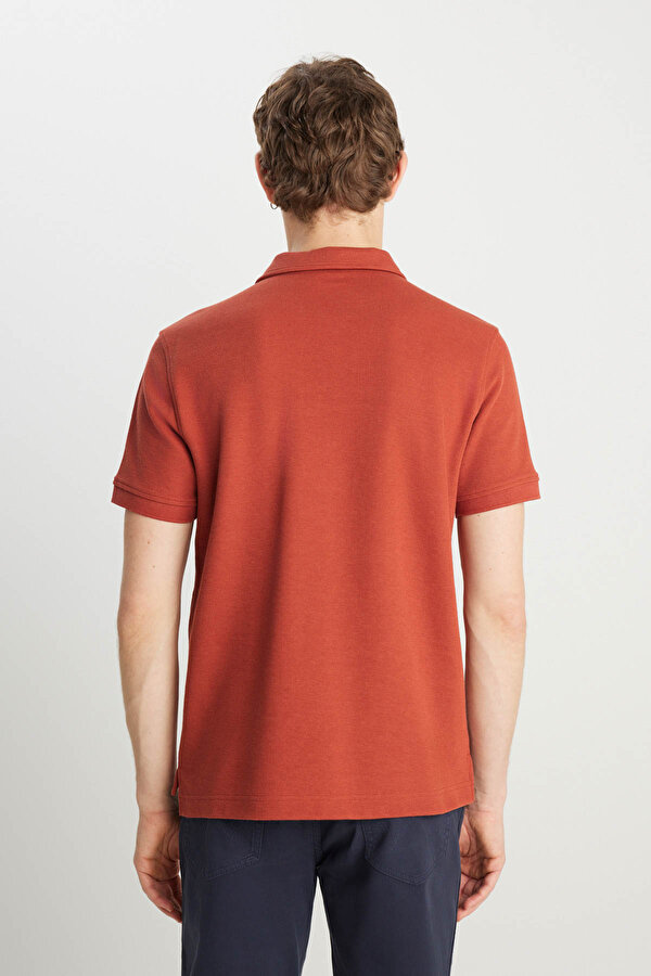 Wrangler Erkek Regular Fit Polo Kiremit Erkek Kısa Kol T-Shirt
