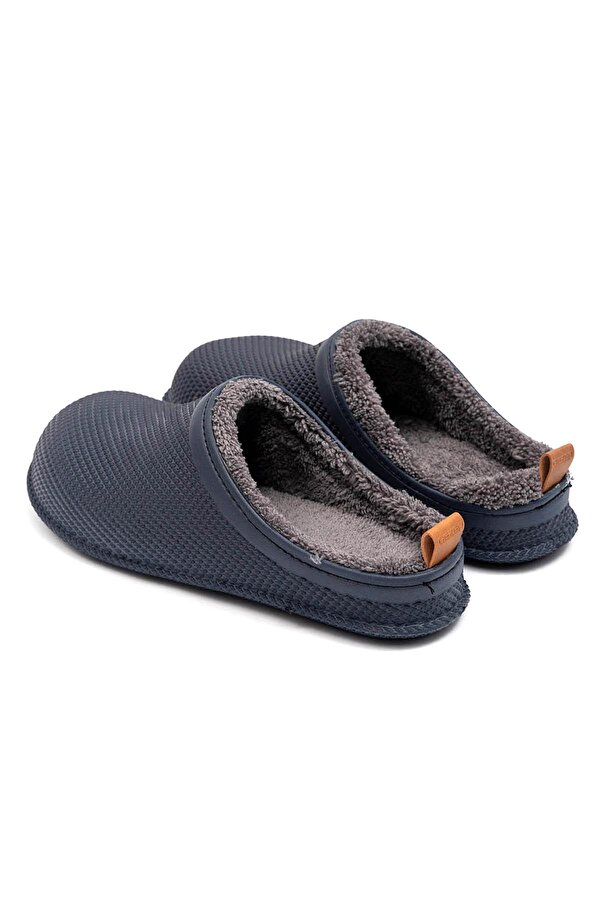 GEZER 12464 Eva İçi Kürklü Islak Zemin Erkek Kışlık Ev Bahçe Sokak İş Terliği