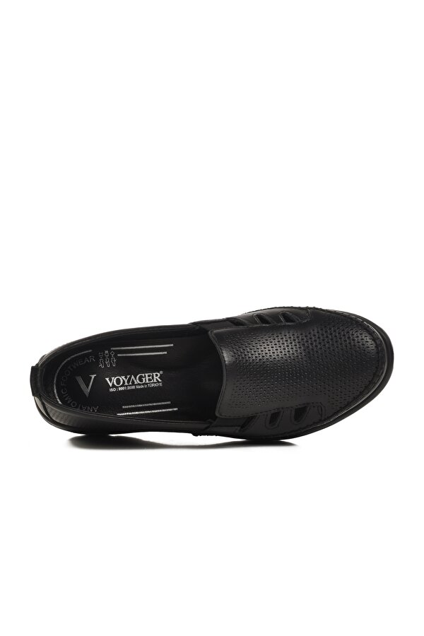 Voyager Siyah Hakiki Deri Anatomik Kadın Casual Ayakkabı Z110 Z