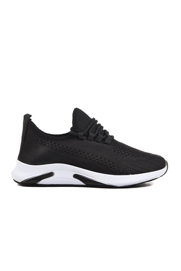 Walkway Siyah Beyaz Triko Hafif Unisex Spor Ayakkabı Pına 101 G