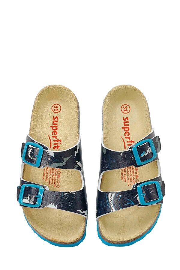 Superfit 800111-8140-2 Mavi Erkek Çocuk Terlik