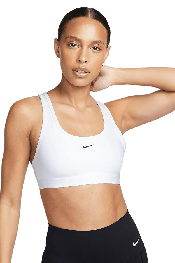 Nike W Nk Swsh Lgt Spt Bra Белый Женщина Топ
