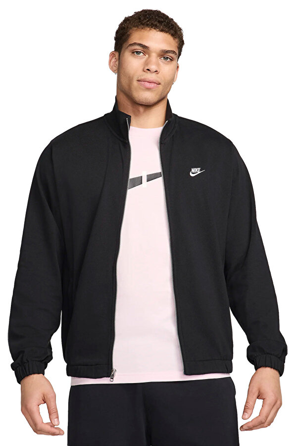 Nike M Nk Club Knit Jkt Черный Мужчина Куртка