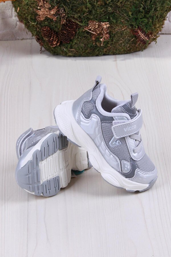 VICCO 346.B25Y.202 Gümüş Tag Hafif Rahat Kız Çocuk Ayakkabı