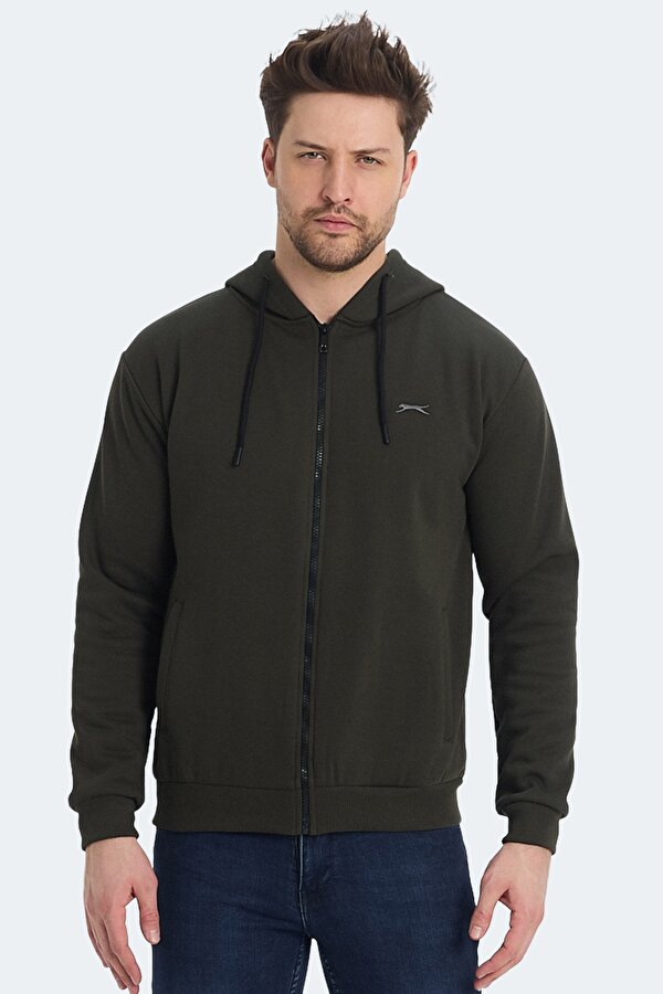 Slazenger KOZZAX Erkek Sweatshirt Haki