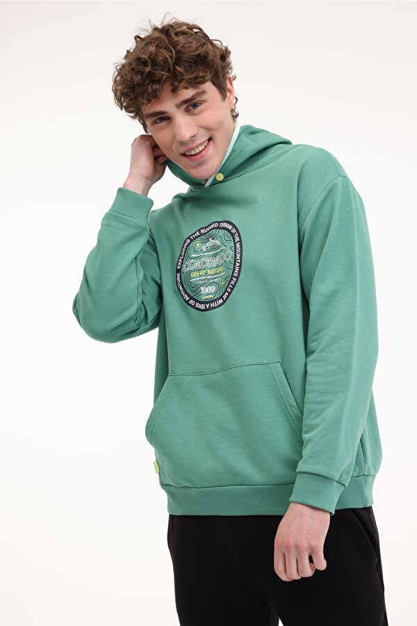 Kinetix ML FINE 17OTD202 5FX Yeşil Erkek Sweatshirt