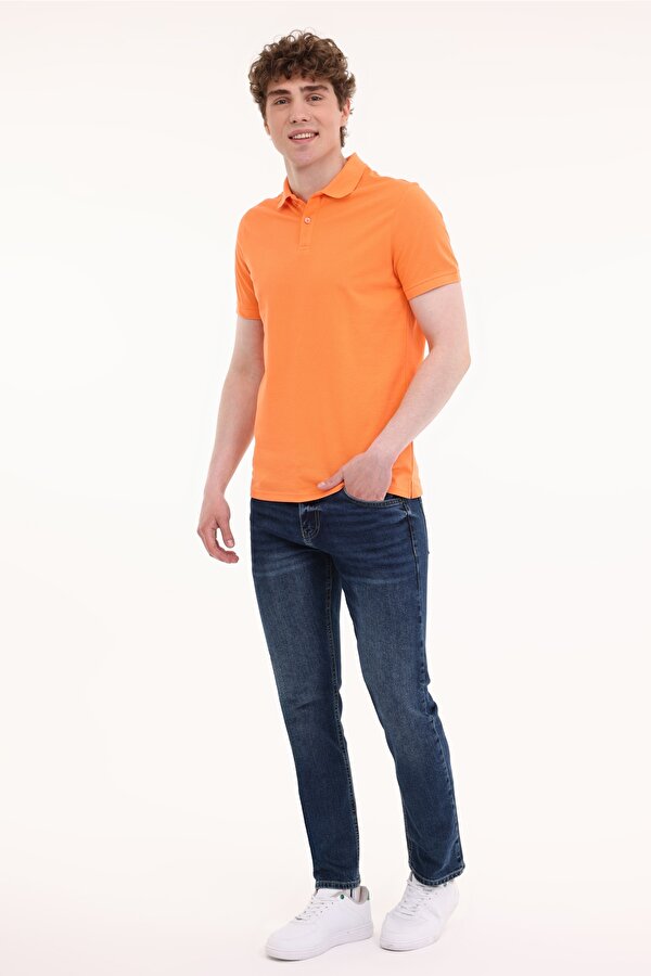 Kinetix MB PAM 12SN328 5FX Turuncu Erkek Kısa Kol T-Shirt