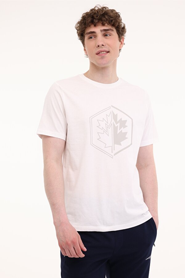 Lumberjack ML SIERENE 11LLM08 5FX Beyaz Erkek Kısa Kol T-Shirt