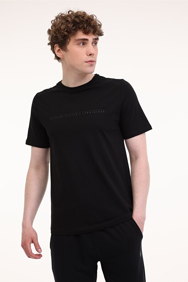 Lumberjack ML SONO 11ITL615 5FX Siyah Erkek Kısa Kol T-Shirt