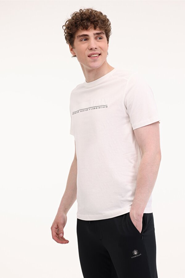 Lumberjack ML SONO 11ITL615 5FX Beyaz Erkek Kısa Kol T-Shirt