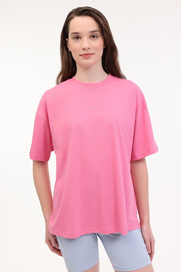 Lumberjack WL SAINO 11F204 5FX Pembe Kadın Kısa Kol T-Shirt
