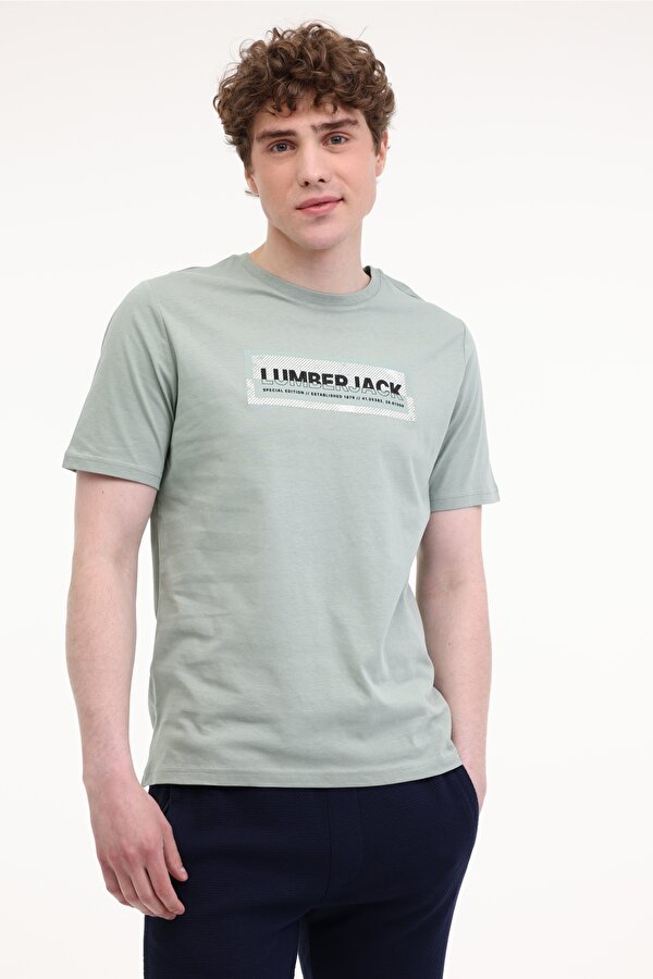 Lumberjack ML ASAHI 11TRV26 5FX Yeşil Erkek Kısa Kol T-Shirt
