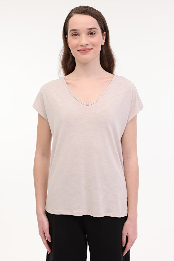 Kinetix WL JOIN 11KT903 5FX Gri Kadın Kısa Kol T-Shirt