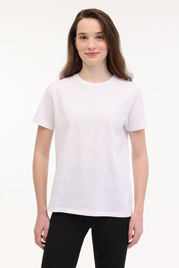 Lotto W-KEPY LONG TEE 5FX Ekru Kadın Kısa Kol T-Shirt