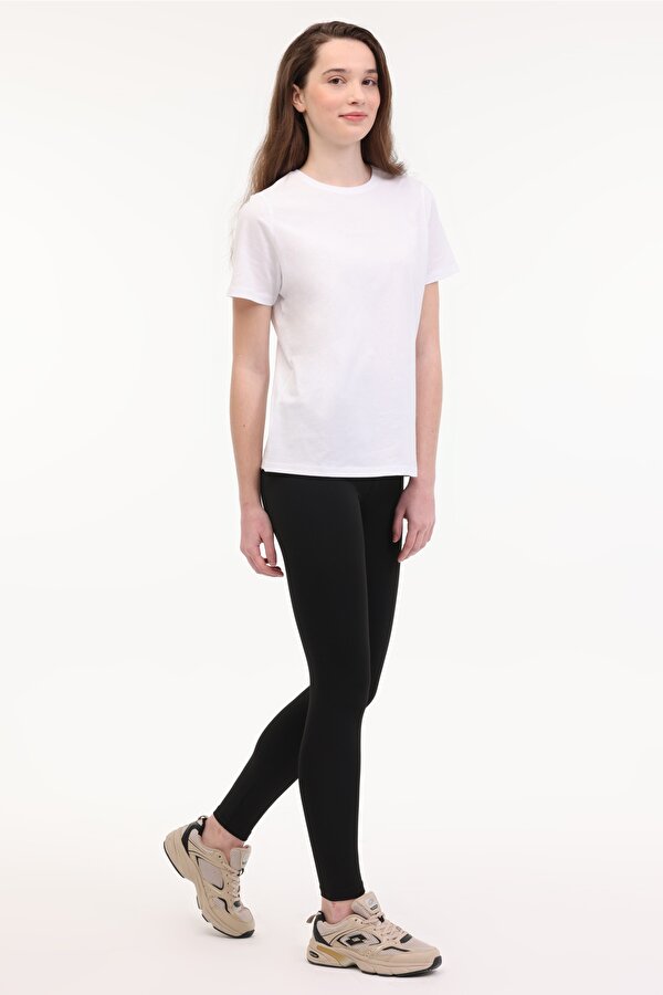 Lotto W-KEPY LONG TEE 5FX Ekru Kadın Kısa Kol T-Shirt