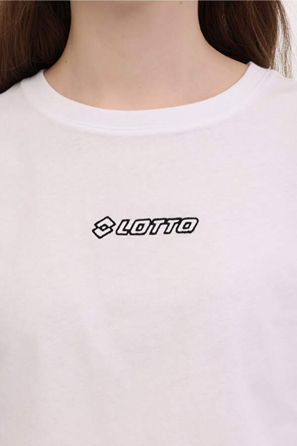 Lotto W-KEPY TEE 5FX Ekru Kadın Kısa Kol T-Shirt