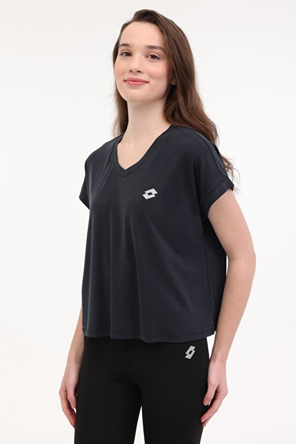 Lotto W-JOANNE TEE 5FX Siyah Kadın Kısa Kol T-Shirt