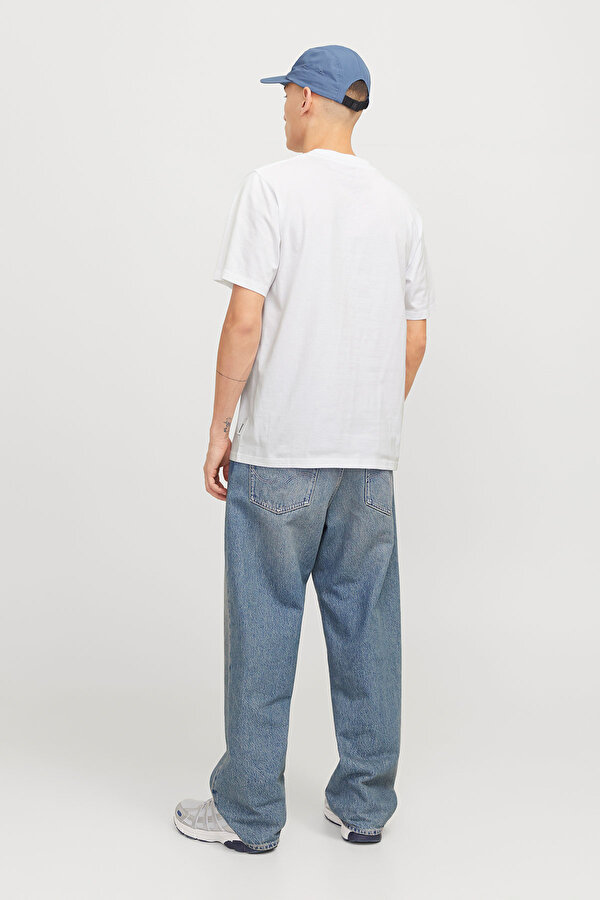 Jack & Jones JCOTARMAC CAMO FRONT TEE Beyaz Erkek Kısa Kol T-Shirt