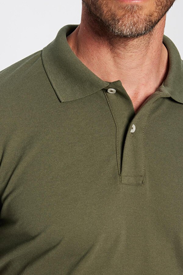 Tudors Erkek Slim Fit Dar Kesim Pamuklu Yumuşak Dokulu Serin Tutan Kumaş Düz Pike Polo Yaka Tişört