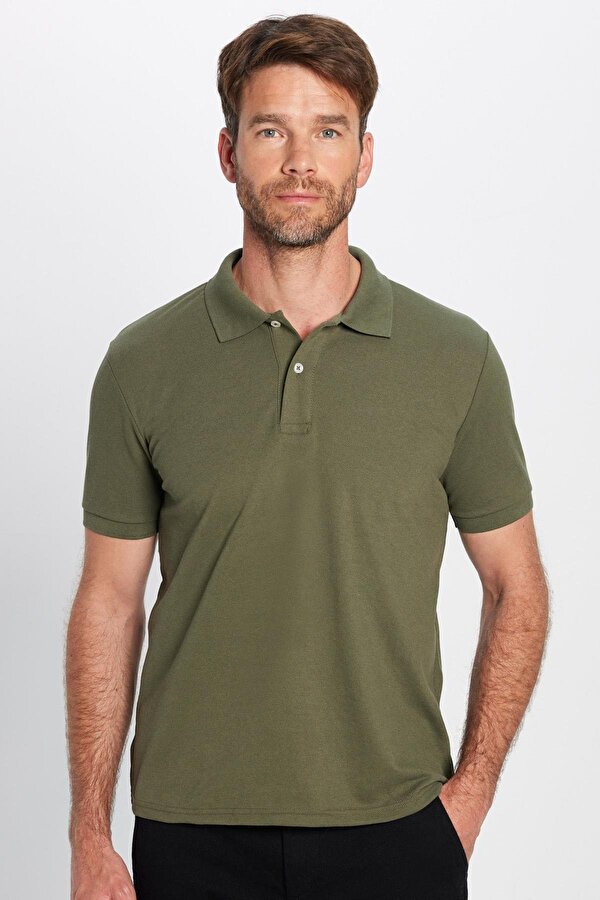 Tudors Erkek Slim Fit Dar Kesim Pamuklu Yumuşak Dokulu Serin Tutan Kumaş Düz Pike Polo Yaka Tişört