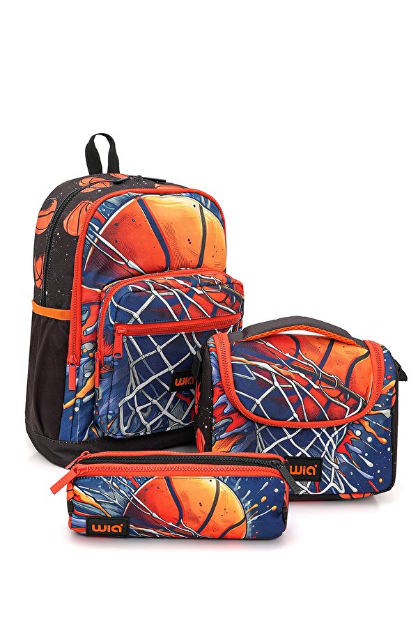 Wia Erkek Çocuk Basketbol Temalı 3'lü Okul Çanta Seti