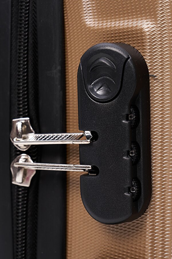 Elatae 2'li Valiz Seti Orta Boy - Kabin Boy Gold