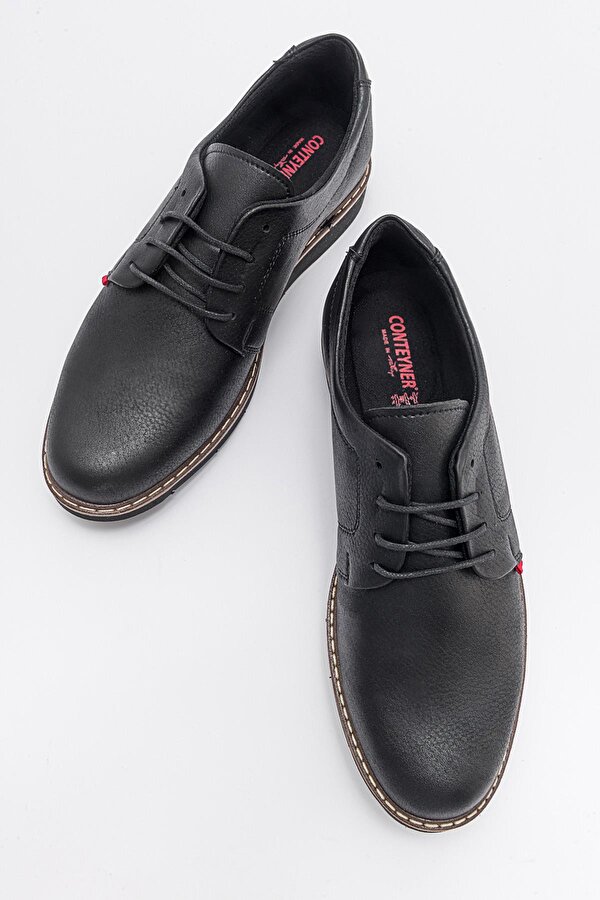 Ccway Erkek Dikişli Ayakkabı SİYAH SİYAH