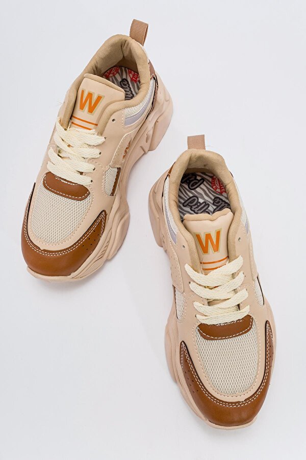 Ccway Kadın Spor Ayakkabı BEJ TABA