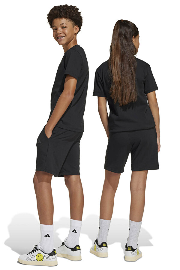 adidas J SMI SHORT         BLACK Siyah Unisex Çocuk Şort