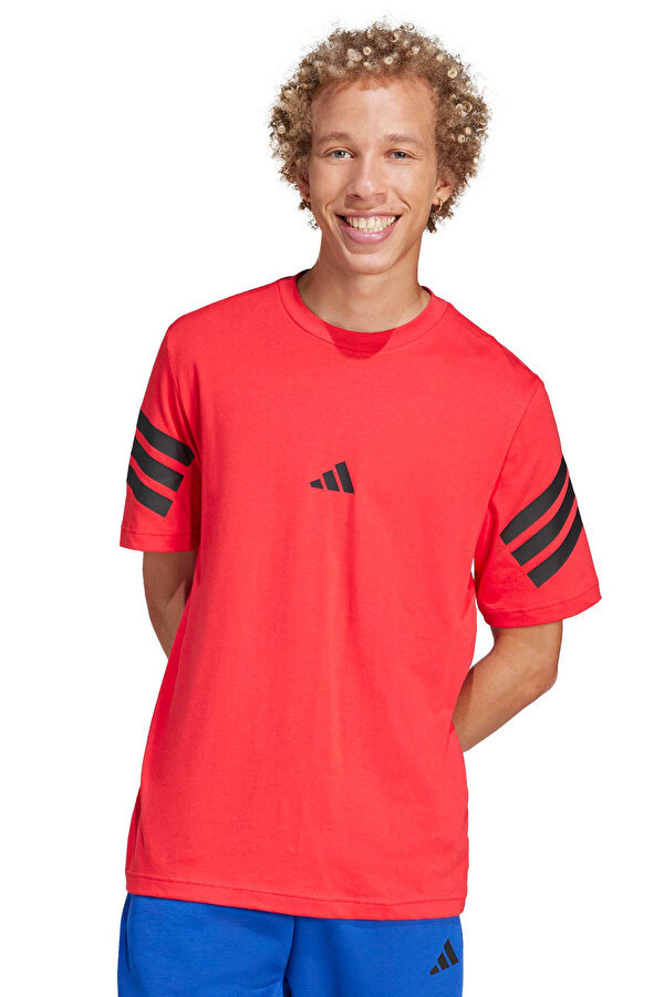 adidas M FI 3S REG T       PURRU Kırmızı Erkek Kısa Kol T-Shirt