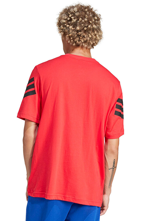 adidas M FI 3S REG T       PURRU Kırmızı Erkek Kısa Kol T-Shirt