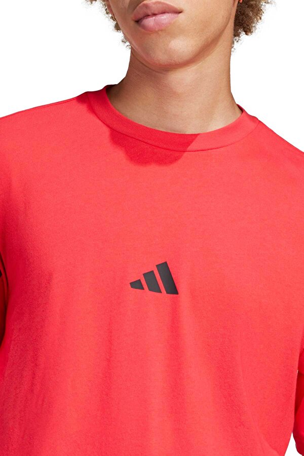 adidas M FI 3S REG T       PURRU Kırmızı Erkek Kısa Kol T-Shirt
