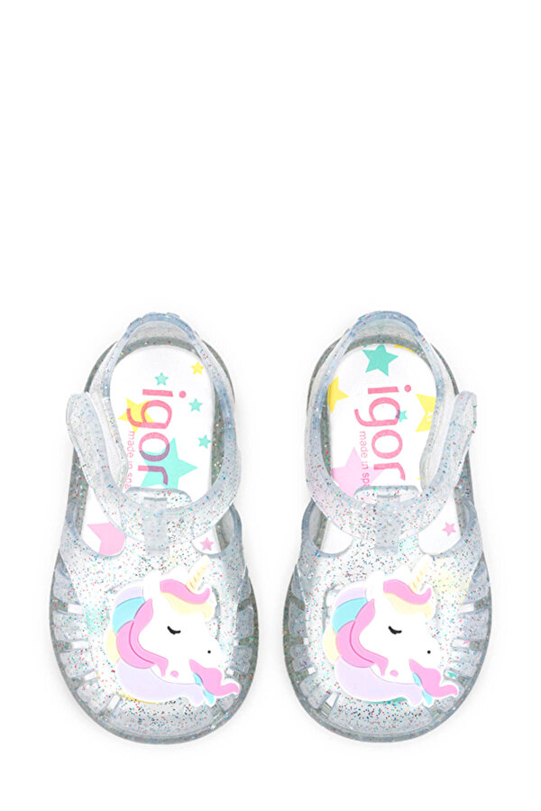 Igor S10341 TOBBY UNICORNIO Beyaz Kız Çocuk Sandalet