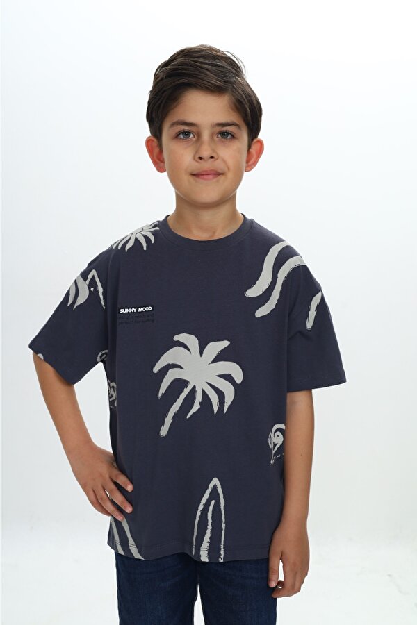 Toontoy Kids Toontoy Erkek Çocuk Komple Baskılı Tişört