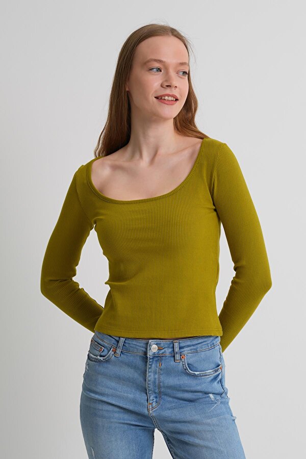 Alexander Gardi ALEXANDERGARDI Geniş Yaka Fitilli Kadın Bluz