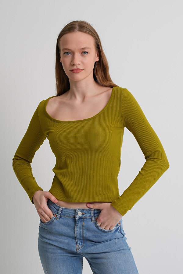 Alexander Gardi ALEXANDERGARDI Geniş Yaka Fitilli Kadın Bluz