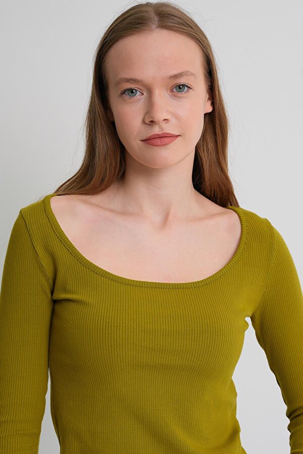 Alexander Gardi ALEXANDERGARDI Geniş Yaka Fitilli Kadın Bluz