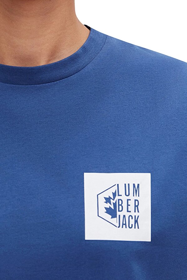 Lumberjack Tee Pd Box Logo Oversize Синий 010 Женщина Футболка
