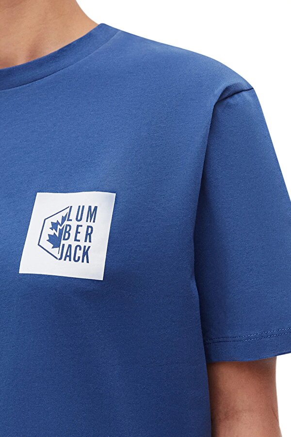 Lumberjack Tee Pd Box Logo Oversize Синий 010 Женщина Футболка