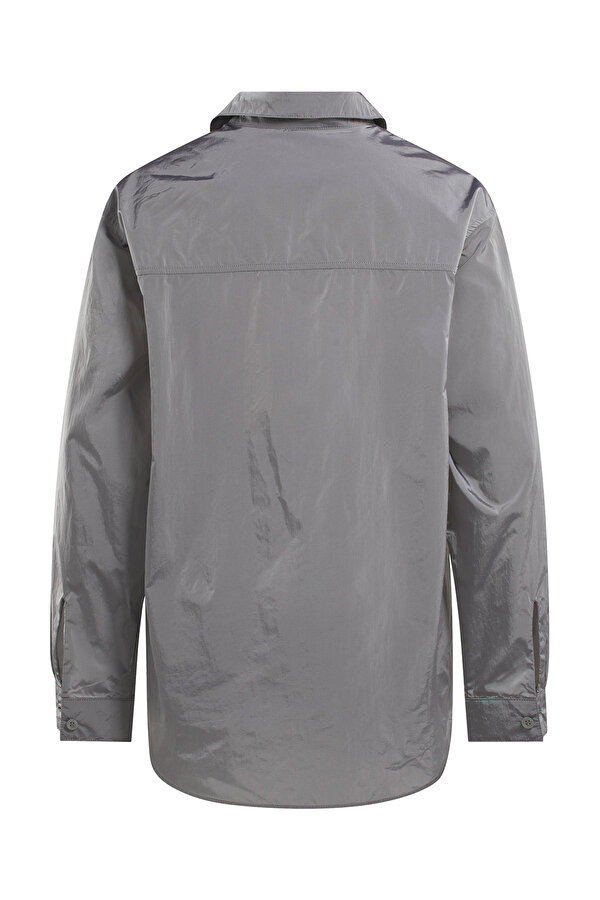 Reebok Studio Style Button Down Серебряный Женщина Рубашка