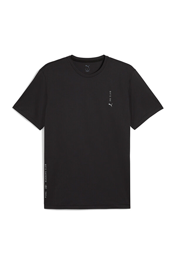 Puma GRAPHICS RUNNING ILLUSTRA Siyah Erkek Kısa Kol T-Shirt