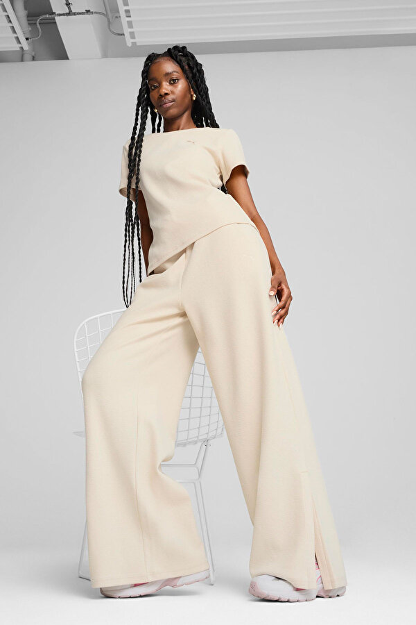 Puma HER High-Waist Sweatpants Bej Kadın Eşofman Altı