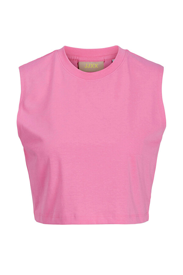 Jjxx JXALVIRA SLIM SL CROP EVE Pembe Kadın Kısa Kol T-Shirt