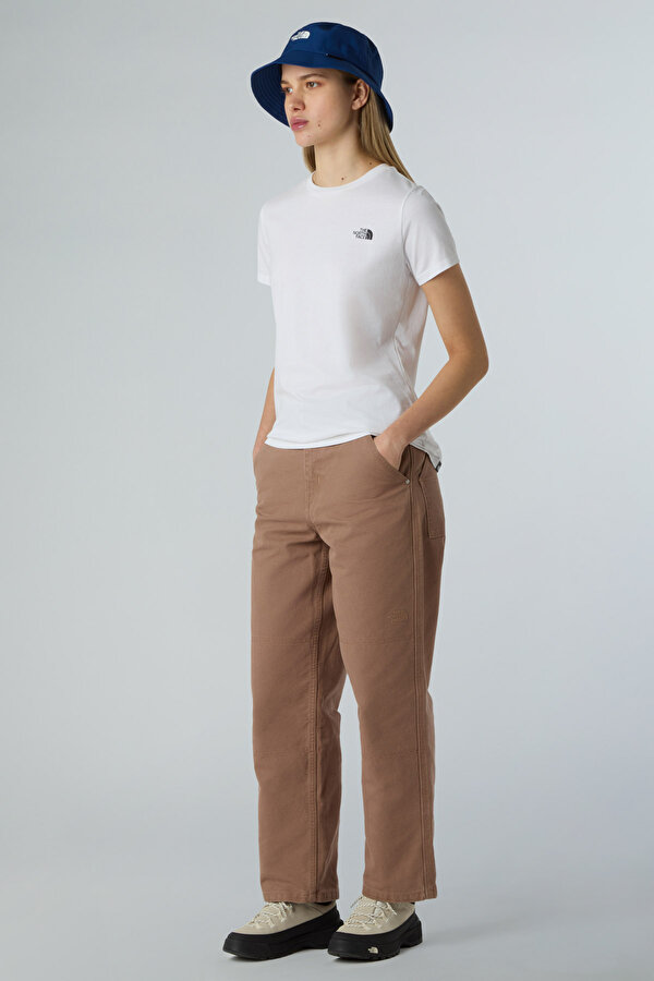 The North Face W SS SD SLIM TEE Beyaz Kadın Kısa Kol T-Shirt