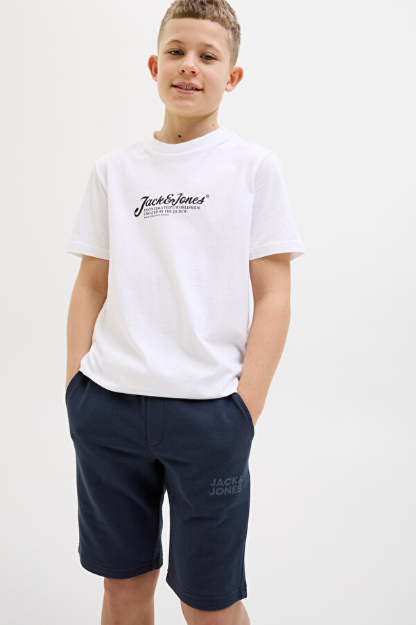 Jack & Jones JPSTNEWSOFT SWEAT SHORTS Lacivert Erkek Çocuk Şort